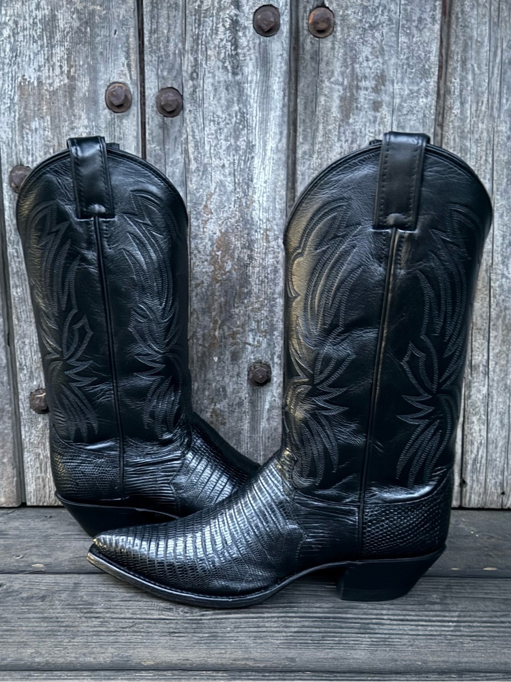 Vintage Justin Exotic Leather Women's Cowboy Boots